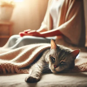 Cat Arthritis. Discover how mindfulness and the Trust Technique can ease your cat’s arthritis naturally. Reduce stress, improve mobility, and create a peaceful healing space.